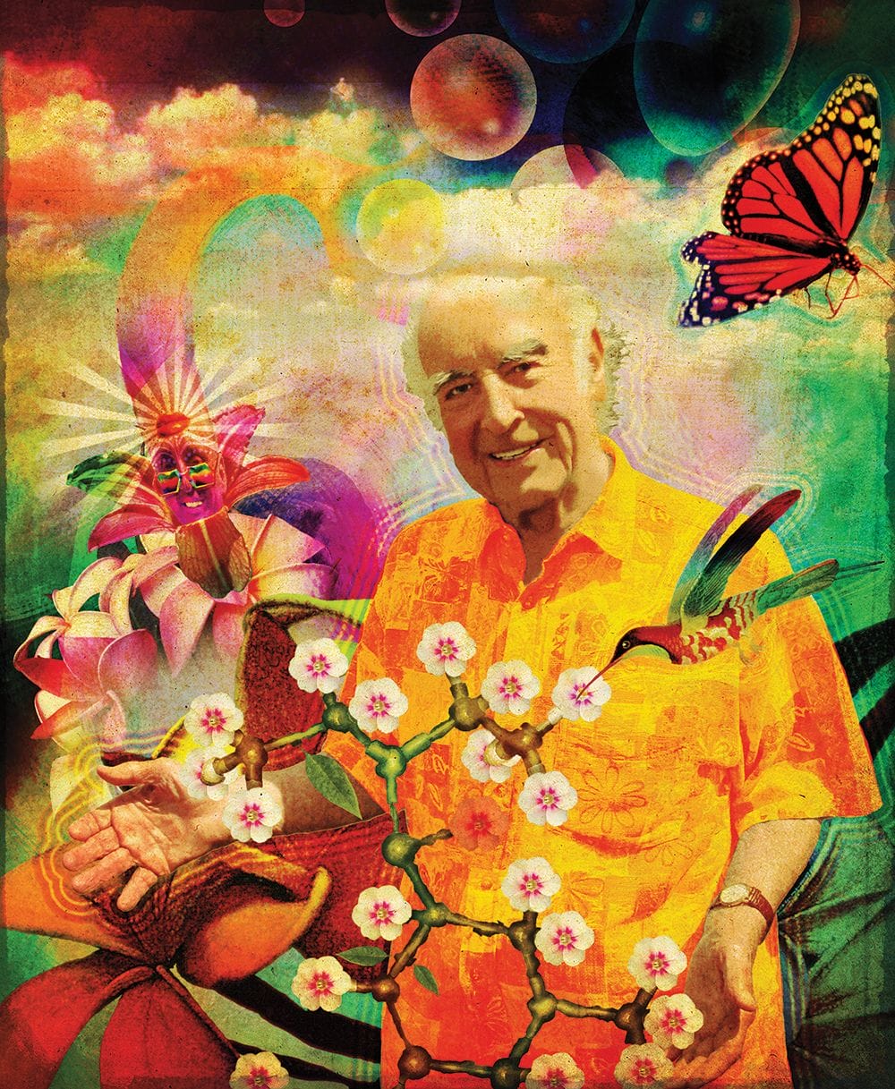 Albert Hofmann Bicycle Day 2020 (Photo- Jakob Krattiger; illustration from “Das Basler Buch”) Albert Hofmann Bicycle Day 2020 (Photo- Jakob Krattiger; illustration from “Das Basler Buch”)